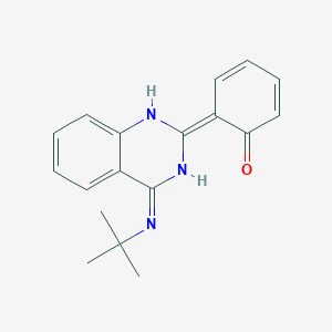 (6Z)-6-[(4E)-4-tert-butylimino-1H-quinazolin-2-ylidene]cyclohexa-2,4-dien-1-one