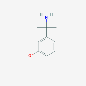 molecular formula C10H15NO B021612 2-(3-甲氧基苯基)丙烷-2-胺 CAS No. 109138-28-5