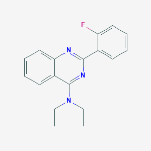 molecular formula C18H18FN3 B216121 N,N-diethyl-2-(2-fluorophenyl)quinazolin-4-amine 