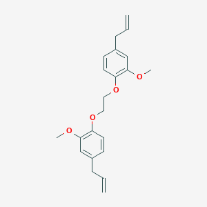 molecular formula C22H26O4 B216126 4-Allyl-1-[2-(4-allyl-2-methoxyphenoxy)ethoxy]-2-methoxybenzene 