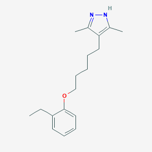 molecular formula C18H26N2O B216133 4-[5-(2-ethylphenoxy)pentyl]-3,5-dimethyl-1H-pyrazole 