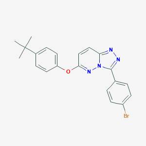 molecular formula C21H19BrN4O B216136 3-(4-Bromophenyl)-6-(4-tert-butylphenoxy)[1,2,4]triazolo[4,3-b]pyridazine 