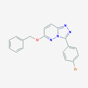 molecular formula C18H13BrN4O B216137 Benzyl 3-(4-bromophenyl)[1,2,4]triazolo[4,3-b]pyridazin-6-yl ether 
