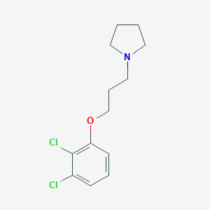 molecular formula C13H17Cl2NO B216145 2,3-Dichlorophenyl 3-(1-pyrrolidinyl)propyl ether 