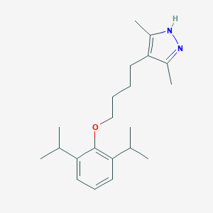 molecular formula C21H32N2O B216153 4-[4-(2,6-diisopropylphenoxy)butyl]-3,5-dimethyl-1H-pyrazole 
