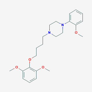 molecular formula C23H32N2O4 B216155 1-[4-(2,6-Dimethoxyphenoxy)butyl]-4-(2-methoxyphenyl)piperazine 