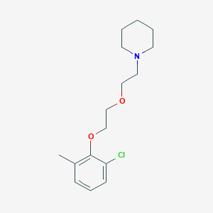 molecular formula C16H24ClNO2 B216157 1-{2-[2-(2-Chloro-6-methylphenoxy)ethoxy]ethyl}piperidine 