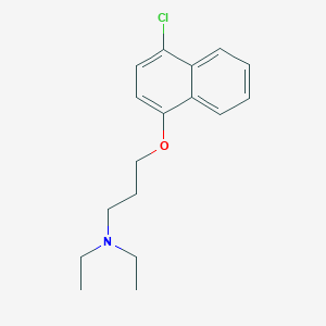 molecular formula C17H22ClNO B216159 3-[(4-chloro-1-naphthyl)oxy]-N,N-diethyl-1-propanamine 