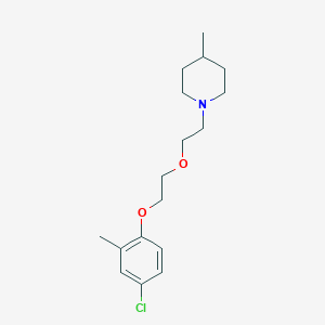 molecular formula C17H26ClNO2 B216160 1-{2-[2-(4-Chloro-2-methylphenoxy)ethoxy]ethyl}-4-methylpiperidine 