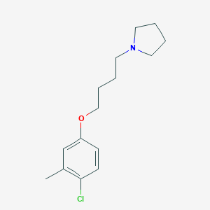 molecular formula C15H22ClNO B216161 4-Chloro-3-methylphenyl 4-(1-pyrrolidinyl)butyl ether 