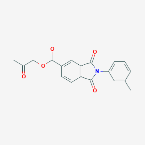 molecular formula C19H15NO5 B216165 2-Oxopropyl 2-(3-methylphenyl)-1,3-dioxo-5-isoindolinecarboxylate 