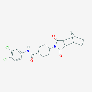 molecular formula C22H24Cl2N2O3 B216180 N-(3,4-dichlorophenyl)-4-(1,3-dioxooctahydro-2H-4,7-methanoisoindol-2-yl)cyclohexanecarboxamide 