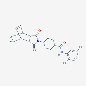 molecular formula C24H24Cl2N2O3 B216182 N-(2,5-dichlorophenyl)-4-(1,3-dioxooctahydro-4,6-ethenocyclopropa[f]isoindol-2(1H)-yl)cyclohexanecarboxamide 