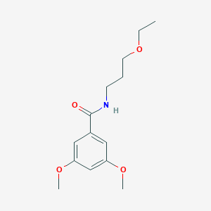 molecular formula C14H21NO4 B216196 N-(3-ethoxypropyl)-3,5-dimethoxybenzamide 