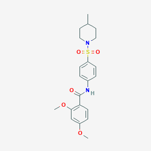 2,4-Dimethoxy-N-[4-(4-methyl-piperidine-1-sulfonyl)-phenyl]-benzamide