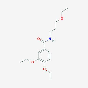 molecular formula C16H25NO4 B216214 3,4-diethoxy-N-(3-ethoxypropyl)benzamide 