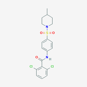 2,6-dichloro-N~1~-{4-[(4-methylpiperidino)sulfonyl]phenyl}benzamide