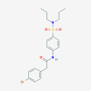 molecular formula C20H25BrN2O3S B216246 2-(4-bromophenyl)-N-[4-(dipropylsulfamoyl)phenyl]acetamide 