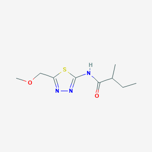 molecular formula C9H15N3O2S B216254 N-[5-(methoxymethyl)-1,3,4-thiadiazol-2-yl]-2-methylbutanamide 