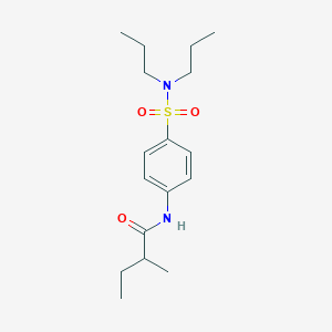 molecular formula C17H28N2O3S B216255 N-[4-(dipropylsulfamoyl)phenyl]-2-methylbutanamide 
