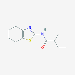 molecular formula C12H18N2OS B216256 2-methyl-N-(4,5,6,7-tetrahydro-1,3-benzothiazol-2-yl)butanamide 