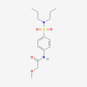 molecular formula C15H24N2O4S B216274 N-[4-(dipropylsulfamoyl)phenyl]-2-methoxyacetamide 