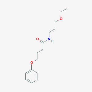 molecular formula C15H23NO3 B216280 N-(3-ethoxypropyl)-4-phenoxybutanamide 