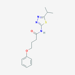 molecular formula C15H19N3O2S B216281 N-(5-isopropyl-1,3,4-thiadiazol-2-yl)-4-phenoxybutanamide 