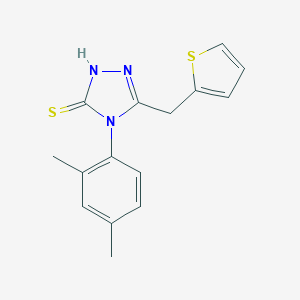 molecular formula C15H15N3S2 B216294 4-(2,4-dimethylphenyl)-5-(thien-2-ylmethyl)-4H-1,2,4-triazole-3-thiol 