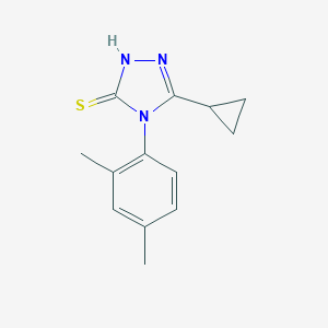 molecular formula C13H15N3S B216295 5-cyclopropyl-4-(2,4-dimethylphenyl)-4H-1,2,4-triazole-3-thiol 