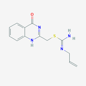 molecular formula C13H14N4OS B216316 (4-oxo-1H-quinazolin-2-yl)methyl N'-prop-2-enylcarbamimidothioate 