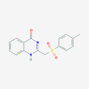 molecular formula C16H14N2O3S B216317 2-[(4-methylphenyl)sulfonylmethyl]-1H-quinazolin-4-one 
