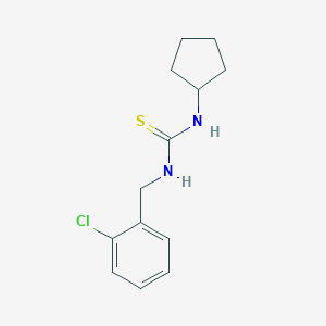 molecular formula C13H17ClN2S B216347 N-(2-chlorobenzyl)-N'-cyclopentylthiourea 