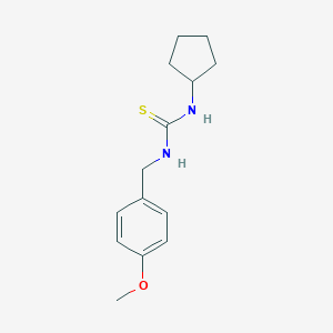 molecular formula C14H20N2OS B216348 N-cyclopentyl-N'-(4-methoxybenzyl)thiourea 