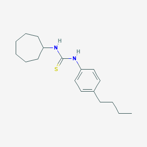 molecular formula C18H28N2S B216351 1-(4-Butylphenyl)-3-cycloheptylthiourea 