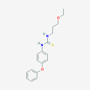molecular formula C18H22N2O2S B216354 1-(3-Ethoxypropyl)-3-(4-phenoxyphenyl)thiourea 