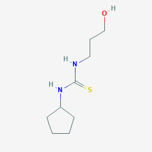 molecular formula C9H18N2OS B216356 1-Cyclopentyl-3-(3-hydroxypropyl)thiourea 