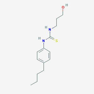 molecular formula C14H22N2OS B216357 1-(4-Butylphenyl)-3-(3-hydroxypropyl)thiourea 