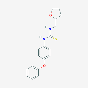 molecular formula C18H20N2O2S B216360 N-(4-phenoxyphenyl)-N'-(tetrahydro-2-furanylmethyl)thiourea 