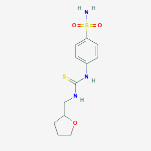 molecular formula C12H17N3O3S2 B216361 4-({[(Tetrahydro-2-furanylmethyl)amino]carbothioyl}amino)benzenesulfonamide 