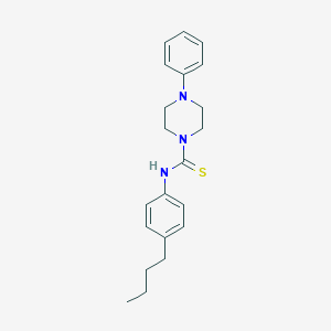 molecular formula C21H27N3S B216371 N-(4-butylphenyl)-4-phenylpiperazine-1-carbothioamide 