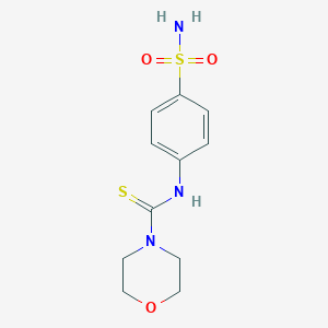 molecular formula C11H15N3O3S2 B216372 N-(4-sulfamoylphenyl)morpholine-4-carbothioamide 