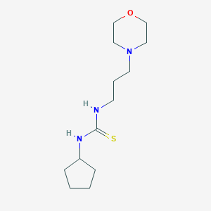 molecular formula C13H25N3OS B216373 1-Cyclopentyl-3-[3-(morpholin-4-yl)propyl]thiourea 