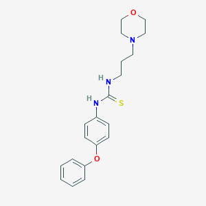 molecular formula C20H25N3O2S B216374 N-(3-morpholin-4-ylpropyl)-N'-(4-phenoxyphenyl)thiourea 
