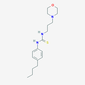 molecular formula C18H29N3OS B216376 N-(4-butylphenyl)-N'-[3-(4-morpholinyl)propyl]thiourea 