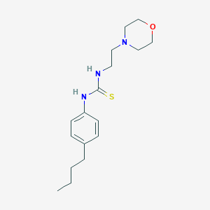 molecular formula C17H27N3OS B216378 N-(4-butylphenyl)-N'-[2-(4-morpholinyl)ethyl]thiourea 