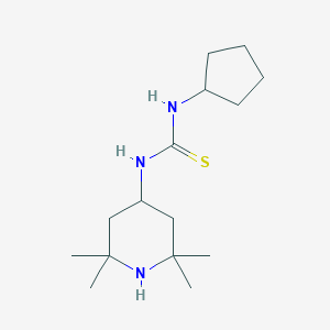 molecular formula C15H29N3S B216380 1-Cyclopentyl-3-(2,2,6,6-tetramethylpiperidin-4-yl)thiourea 