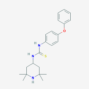 molecular formula C22H29N3OS B216381 1-(4-Phenoxyphenyl)-3-(2,2,6,6-tetramethylpiperidin-4-yl)thiourea 