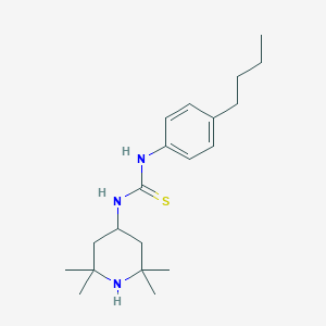 N-(4-butylphenyl)-N'-(2,2,6,6-tetramethyl-4-piperidinyl)thiourea