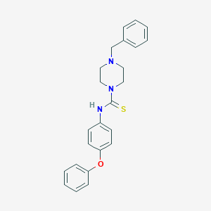 4-benzyl-N-(4-phenoxyphenyl)piperazine-1-carbothioamide